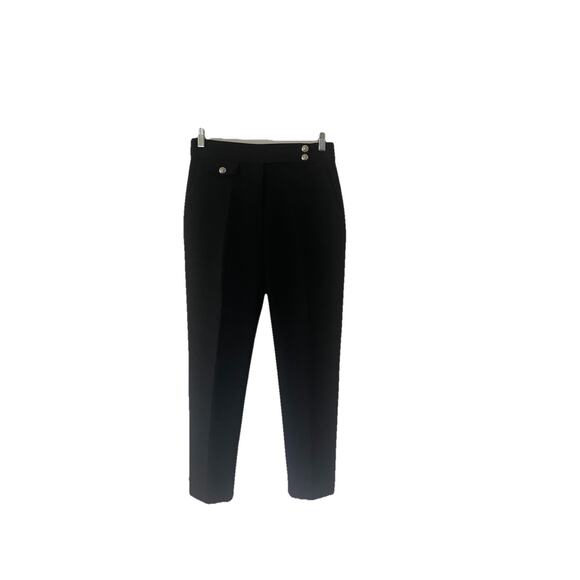 Veronica Beard Renzo Straight Crop Pants Black Size 4 $395 - Picture 7 of 11